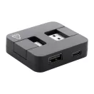 Hub usb, 2410E22356, Everestus, 52 x 46 x 13 mm, ABS, Negru
