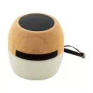Boxa portabila wireless, 2402E19057, Everestus, ø74x77 mm, ABS, Bambus, Natur