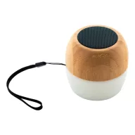   Boxa portabila wireless, 2402E19057, Everestus, ø74x77 mm, ABS, Bambus, Natur