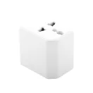 Adaptor de calatorie universal, 2402E19034, Everestus, 63x53x55 mm, ABS, Alb