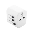 Adaptor de calatorie universal, 2402E19034, Everestus, 63x53x55 mm, ABS, Alb