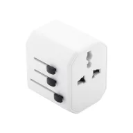   Adaptor de calatorie universal, 2402E19034, Everestus, 63x53x55 mm, ABS, Alb
