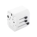 Adaptor de calatorie universal, 2402E19034, Everestus, 63x53x55 mm, ABS, Alb