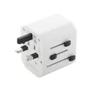 Adaptor de calatorie universal, 2402E19034, Everestus, 63x53x55 mm, ABS, Alb