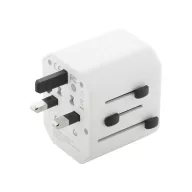   Adaptor de calatorie universal, 2402E19034, Everestus, 63x53x55 mm, ABS, Alb