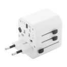 Adaptor de calatorie universal, 2402E19034, Everestus, 63x53x55 mm, ABS, Alb
