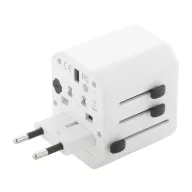   Adaptor de calatorie universal, 2402E19034, Everestus, 63x53x55 mm, ABS, Alb
