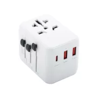   Adaptor de calatorie universal, 2402E19033, Everestus, 70x53x53 mm, ABS, Alb