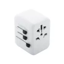 Adaptor de calatorie universal, 2402E19033, Everestus, 70x53x53 mm, ABS, Alb