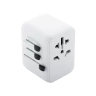  Adaptor de calatorie universal, 2402E19033, Everestus, 70x53x53 mm, ABS, Alb