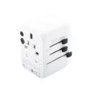 Adaptor de calatorie universal, 2402E19033, Everestus, 70x53x53 mm, ABS, Alb