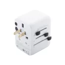Adaptor de calatorie universal, 2402E19033, Everestus, 70x53x53 mm, ABS, Alb