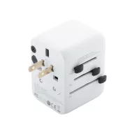   Adaptor de calatorie universal, 2402E19033, Everestus, 70x53x53 mm, ABS, Alb