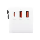 Adaptor de calatorie universal, 2402E19033, Everestus, 70x53x53 mm, ABS, Alb