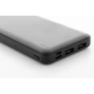   Powerbank 10000 mAh, USB-C, Micro USB, 2410E23135, Everestus, 70 x 136 x 16 mm, ABS, Negru