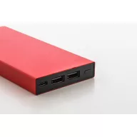  Baterie externa 10000 mAh, USB-C, 2502E14964, Everestus, 64 x 143 x 15 mm, Aluminiu, Rosu