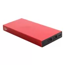 Baterie externa 10000 mAh, USB-C, 2502E14964, Everestus, 64 x 143 x 15 mm, Aluminiu, Rosu