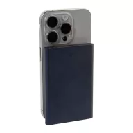   Powerbank, 5000 mAh, 15 W, Everestus, 2601E15225, 66x102x10 mm, Aluminiu, Metal, Albastru inchis