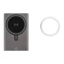 Powerbank, 5000 mAh, 15 W, Everestus, 2601E15226, 66x102x10 mm, Aluminiu, Metal, Gri