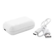   Casti audio, 400 mAh, In ear, Wireless, 2410E23199, Everestus, 45 x 68 x 20 mm, ABS, Alb