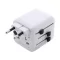 Adaptor de calatorie, 2502E15045, Everestus, 60 x 50 x 54 mm, Policarbonat, Alb