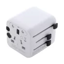 Adaptor de calatorie, 2502E15045, Everestus, 60 x 50 x 54 mm, Policarbonat, Alb