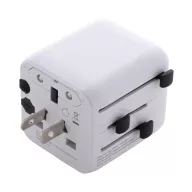   Adaptor de calatorie, 2502E15045, Everestus, 60 x 50 x 54 mm, Policarbonat, Alb