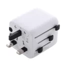 Adaptor de calatorie, 2502E15045, Everestus, 60 x 50 x 54 mm, Policarbonat, Alb