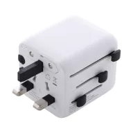   Adaptor de calatorie, 2502E15045, Everestus, 60 x 50 x 54 mm, Policarbonat, Alb