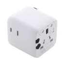 Adaptor de calatorie, 2502E15045, Everestus, 60 x 50 x 54 mm, Policarbonat, Alb