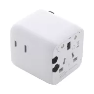   Adaptor de calatorie, 2502E15045, Everestus, 60 x 50 x 54 mm, Policarbonat, Alb