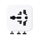 Adaptor de calatorie, 2502E15045, Everestus, 60 x 50 x 54 mm, Policarbonat, Alb