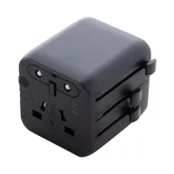   Adaptor de calatorie, 2502E15044, Everestus, 60 x 50 x 54 mm, Policarbonat, Negru