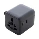 Adaptor de calatorie, 2502E15044, Everestus, 60 x 50 x 54 mm, Policarbonat, Negru