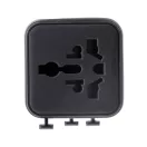 Adaptor de calatorie, 2502E15044, Everestus, 60 x 50 x 54 mm, Policarbonat, Negru