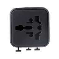   Adaptor de calatorie, 2502E15044, Everestus, 60 x 50 x 54 mm, Policarbonat, Negru