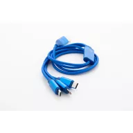   Cablu de incarcare USB, 2502E14495, Everestus, 16 x 1000 x 8 mm, Aluminiu, Albastru