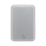   Baterie externa 5000 mAh, 15 W, USB-C, 2502E14963, Everestus, 63 x 94 x 12 mm, Aluminiu, Argintiu