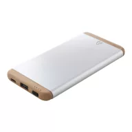   Baterie externa 5000 mAh, USB-C, 2502E14960, Everestus, 68 x 137 x 10 mm, Aluminiu, Argintiu