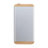   Baterie externa 5000 mAh, USB-C, 2502E14960, Everestus, 68 x 137 x 10 mm, Aluminiu, Argintiu