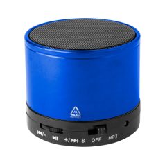   Boxa portabila, 300 mAh, 2502E15802, Everestus, ⌀59 x 50 mm, Aluminiu, Albastru