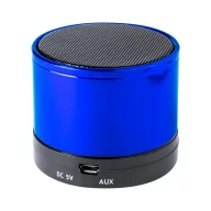  Boxa portabila, 300 mAh, 2502E15802, Everestus, ⌀59 x 50 mm, Aluminiu, Albastru