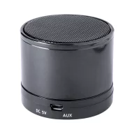   Boxa portabila, 300 mAh, 2502E15801, Everestus, ⌀59 x 50 mm, Aluminiu, Negru