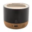 Boxa portabila, 400 mAh, 2509E17516, Everestus, Ø70x59 mm, Aluminiu, Bambus, Negru
