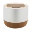 Boxa portabila, 400 mAh, 2509E17517, Everestus, Ø70x59 mm, Aluminiu, Bambus, Argintiu