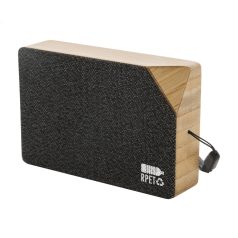   Boxa portabila, 300 mAh, 2509E17935, Everestus, 98x62x23 mm, Bambus, Poliester, Negru, Natur