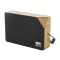 Boxa portabila, 300 mAh, 2509E17935, Everestus, 98x62x23 mm, Bambus, Poliester, Negru, Natur