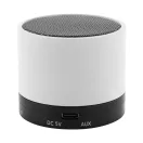Boxa portabila, 300 mAh, 2509E17493, Everestus, Ø60x50 mm, ABS, Metal, Alb