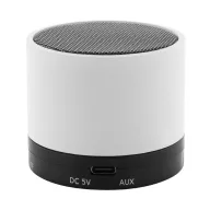   Boxa portabila, 300 mAh, 2509E17493, Everestus, Ø60x50 mm, ABS, Metal, Alb