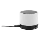 Boxa portabila, 300 mAh, 2509E17493, Everestus, Ø60x50 mm, ABS, Metal, Alb
